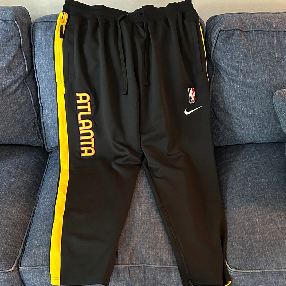 Nike Atlanta Hawks Black and Yellow Track pants